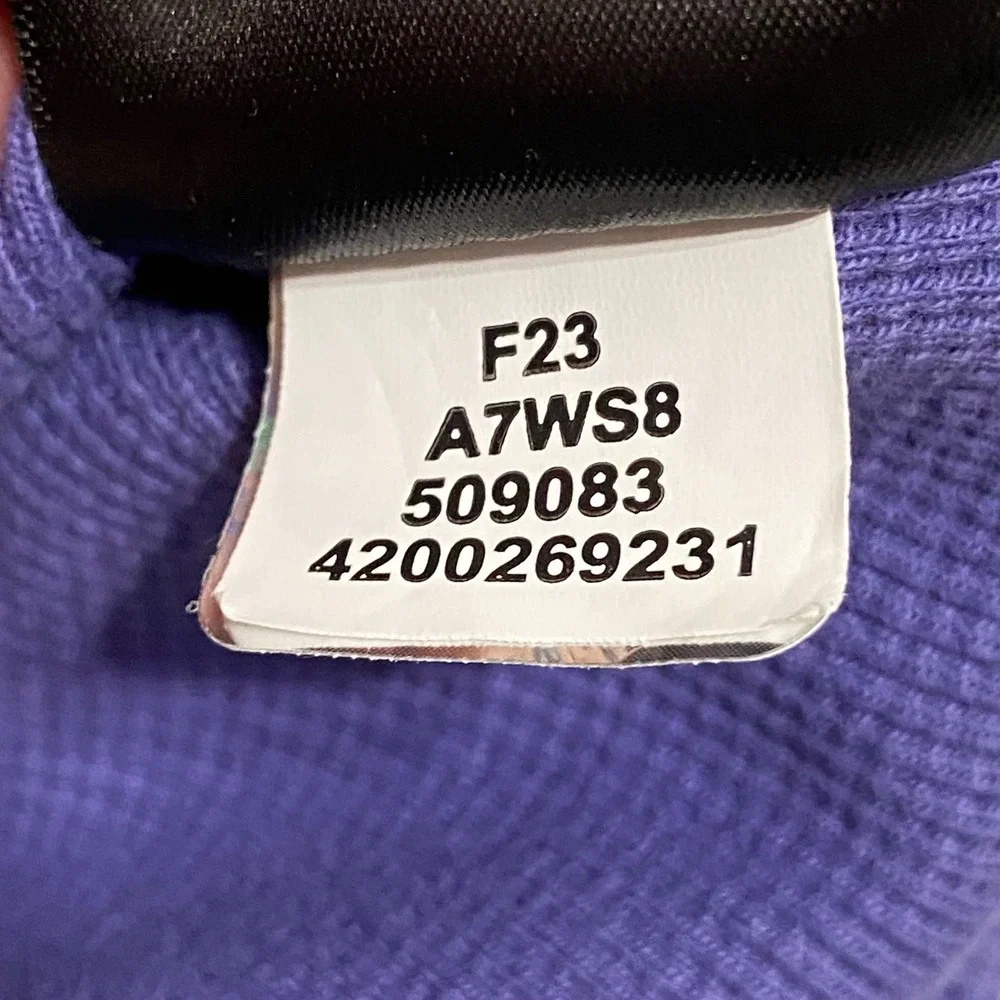 The North Face Mens Lager Purple Waffle Knit Thermal Hoodie A7WS8 Outdoor